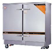 Double door steamed rice cart